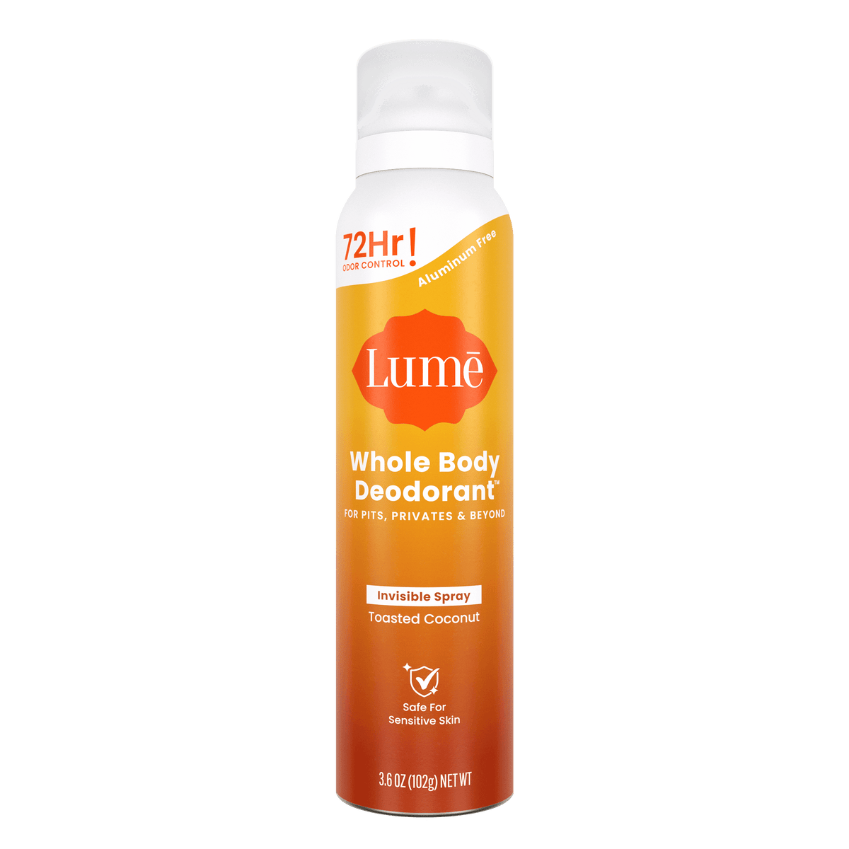 Can of Toasted Coconut Aluminum Free Spray Deodorant